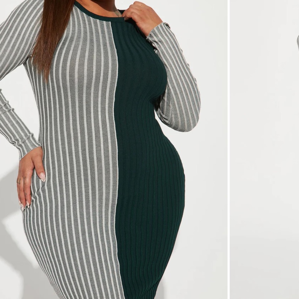 Sweater Midi Dress - Hunter